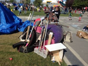 Imagem de materiais reciclados.